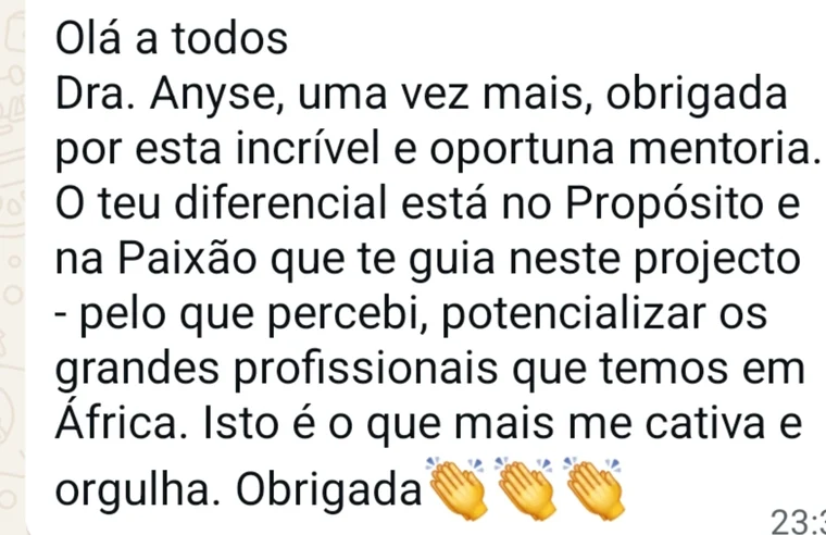 Testemunho de mentorada — propósito da mentoria